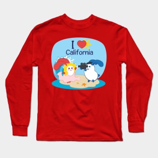 Ernest and Coraline | I love California Long Sleeve T-Shirt